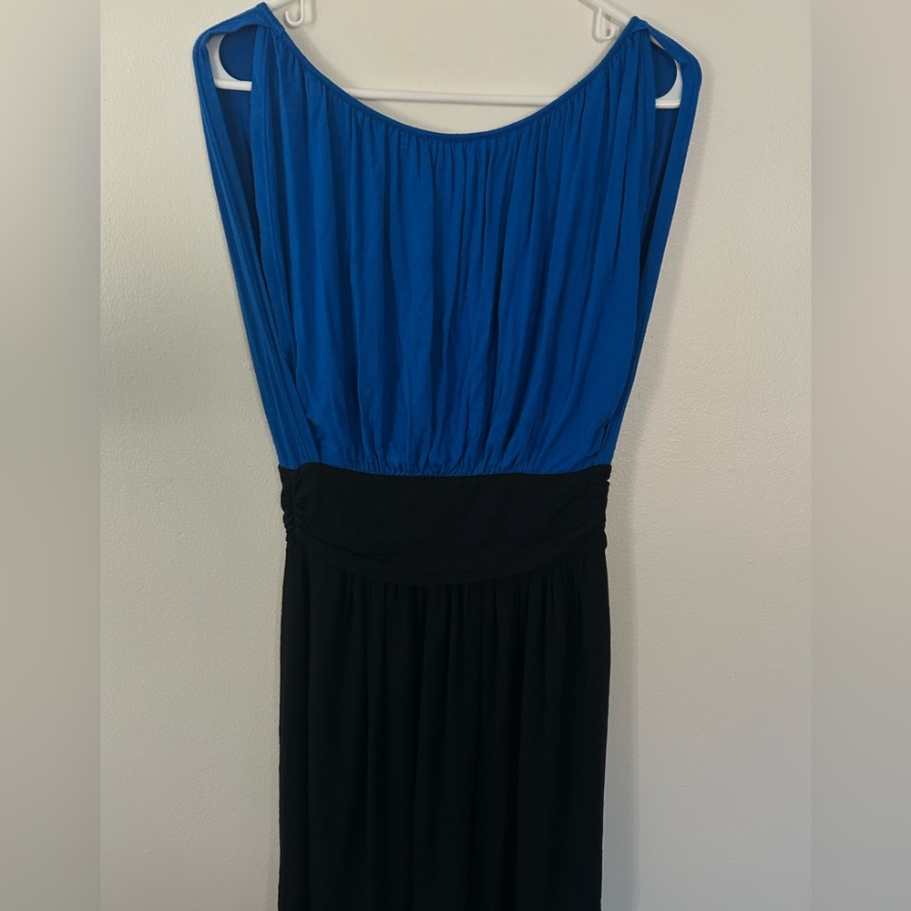 Express Royal Blue and Black Dress Size Small Formal